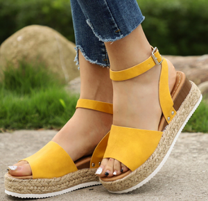 SHUJIN 2019 Wedges Shoes For Women Sandals Plus Size High Heels Summer Shoes Flip Flop Chaussures Femme Platform Sandals