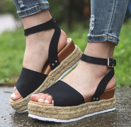 Oeak Women Sandals Chaussures Femme Platform Sandalia Sandals Women Wedges Shoes Pumps High Heels Sandals Summer Drop Shipping