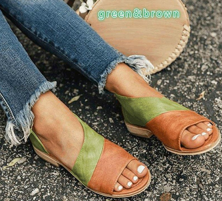 SHUJIN Women Sandals For Summer Causal Shoes Woman Peep Toe Low Heels Sandalias Mujer 2019 Plus Size 35-43 Summer Shoes