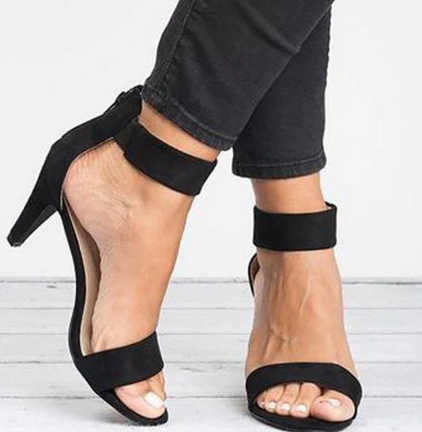 LOOZYKIT 2019 Women Heel Sandals High Heels Strap Female zapatos de mujer Fashion Dress Woman SandalS Shoes For Women